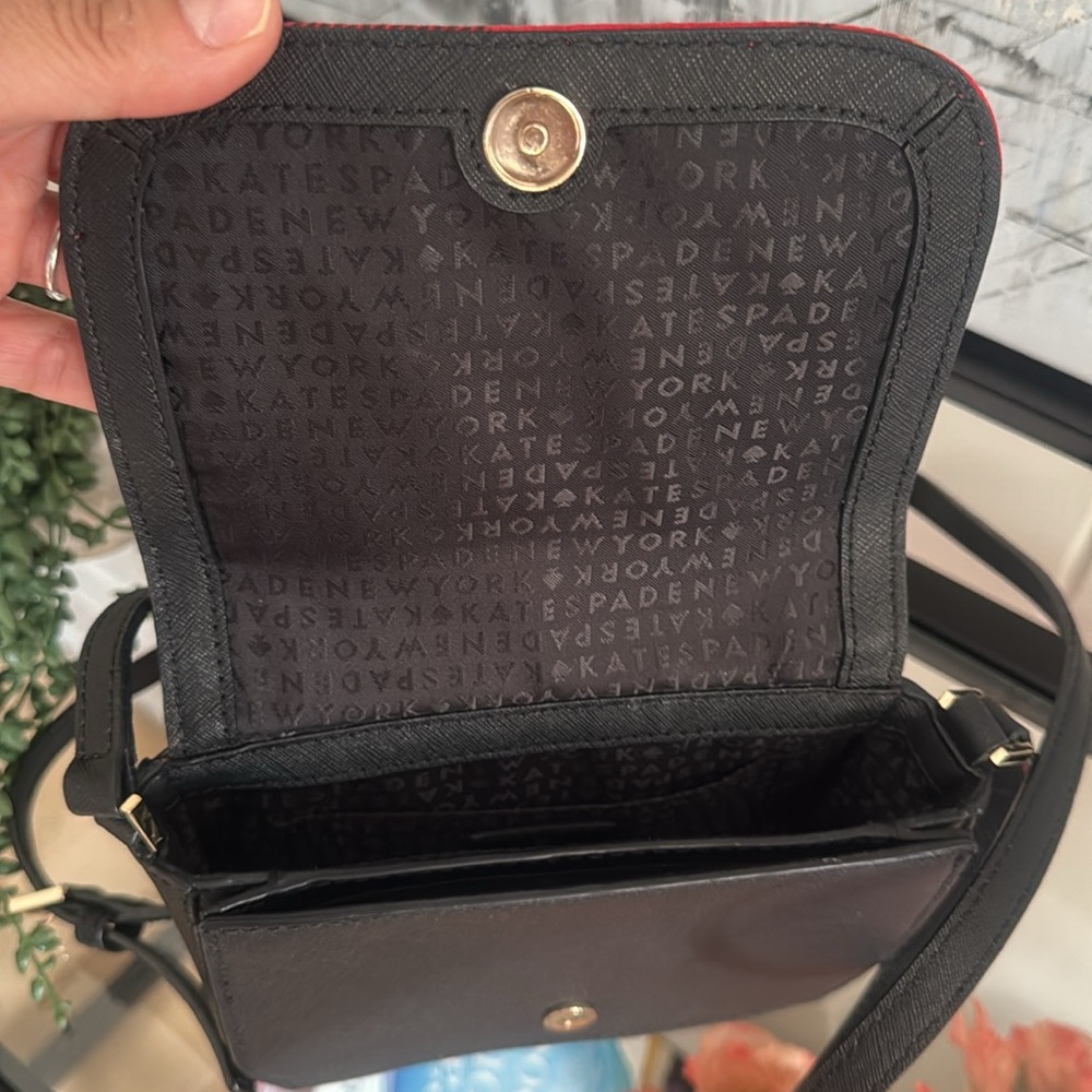 KATE SPADE Newbury Lane Carsen Crossbody Bag Red Buffalo Plaid & Black Holiday - Picture 4 of 5